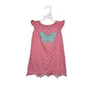 Carter’s girls’ polka dot & butterfly nightgown Size 3T